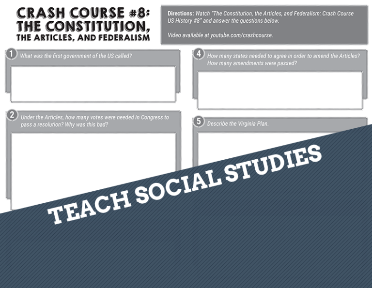 Crash Course US History 122 Questions Teach Social Studies